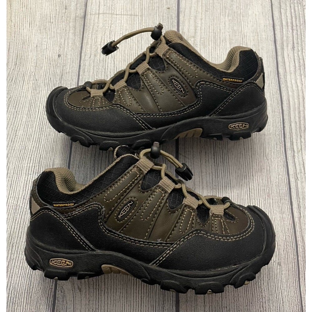 Brown Keen Keens Boy Hiking Shoes, Size Youth 12